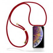 CoveredGear Necklace Case iPhone Xs Max - Maroon Cord