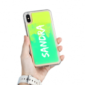 Designa Själv Neon Sand skal iPhone Xs Max - Grön