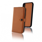 Ercko 2-1 Airflex Magnet Case And Wallet iPhone Xs Max Cognac
