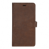 Essentials iPhone XS Max Läder wallet avtagbar - Brun