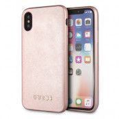 Guess Skal iPhone Xs Max iPhone XS Max Saffiano Silicone - Rosa