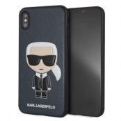 Karl Lagerfeld Iconic Karl Embossed Skal iPhone Xs Max - Blå