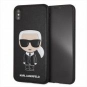 Karl Lagerfeld Skal iPhone Xs Max Iconic Karl Embossed - Svart