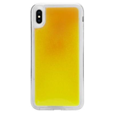 Liquid Neon Sand skal till iPhone Xs Max - Orange