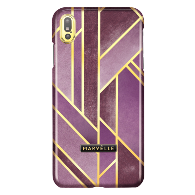 Marvêlle iPhone XS Max Magnetiskt Skal - Velvet Golden Pink