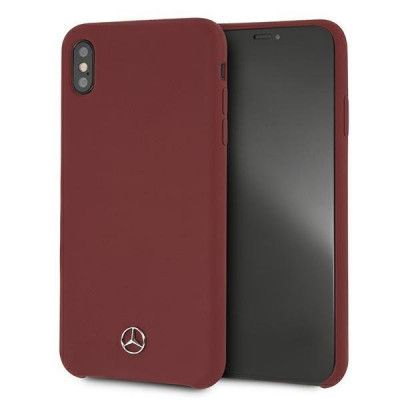 Mercedes Silicone Line Skal iPhone Xs Max - Röd