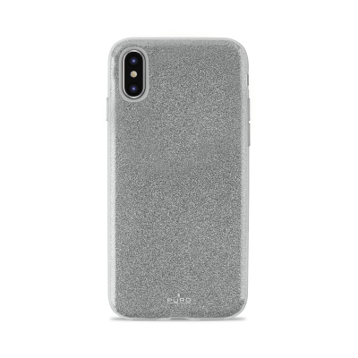 Puro iPhone XS Max Shine Cover - Silver