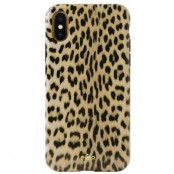 Puro Leopard Cover (iPhone Xs Max) - Ljusbrun