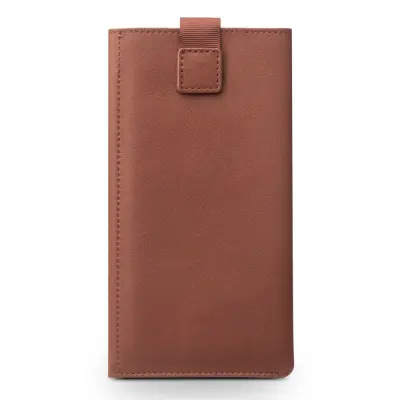 Qialino Leather Pouch Wallet (iPhone Xs Max) - Svart