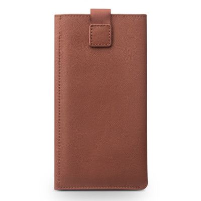 Qialino Leather Pouch Wallet (iPhone Xs Max) - Brun