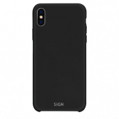 SiGN iPhone XS Max Skal Liquid Silicone - Svart