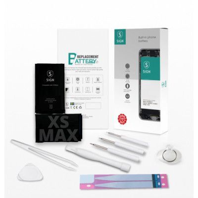 SiGN Komplett Kit för Batteribyte - iPhone XS Max