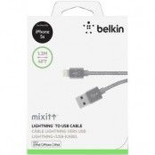 Belkin Premium Lightning Charge/sync kabel 1.2m - Space Grå