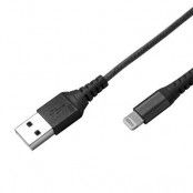 CELLY CABLE USB TEXTURE NYLON CABLE 0.25M BK