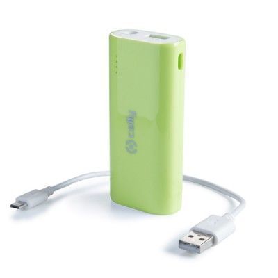 Celly Nödbatteri 3600mAh 1A Grön
