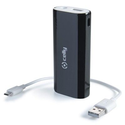 Celly Nödbatteri 3600mAh 1A Svart