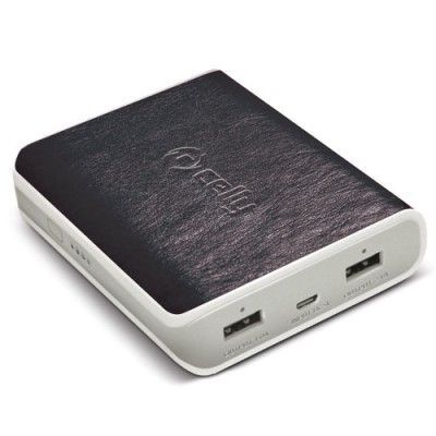 Celly Nödbatteri Powerbank 8000 mAh 1x2A 1x1A Svart