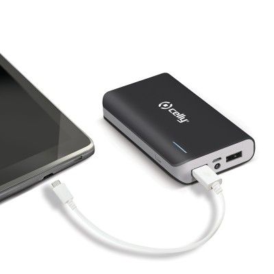 Celly PowerBank 6000 mAh 1x1A 1x2A - Svart