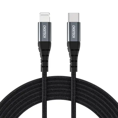 Choetech USB-C till Lightning kabel MFi 1.2m lång - Svart