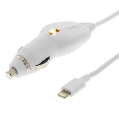 DELTACO Billaddare lightning MFi - Vit