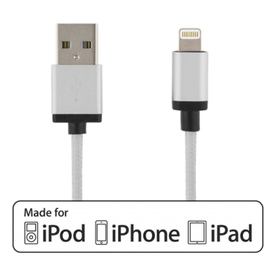 Deltaco Lightning laddare iPhone snabbladdare 2,4A, vinklad Deltaco Lightning laddare iPhone snabbladdare 2,4A, vinklad