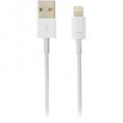 Deltaco USB-synk-/laddarkabel till iPad, iPhone och iPod, MFi - Vit