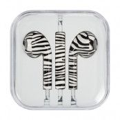 Hörlurar 3.5 mm Mini Jack iPhone / iPad / iPod - Zebra