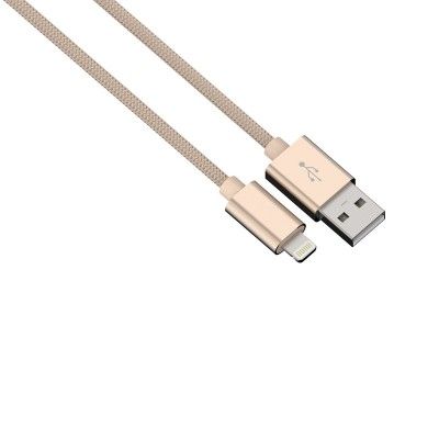 Hama Synkkabel Lightning 1m Colorline - Guld