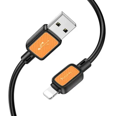 HOCO USB-A till Lightning Kabel 2.4A 1 m X108 - Svart