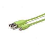 iWires USB-synk-/laddarkabel till iPad, iPhone och iPod, MFi - Grön