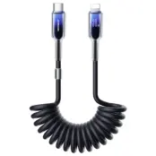 Joyroom S-A43 USB-C - Lightning 30W Kabel 1.5m Spiral Crystal Clear