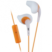 JVC HA-ENR15-W-E In-Ear Sport Headset Remote+mic - Vit/Orange