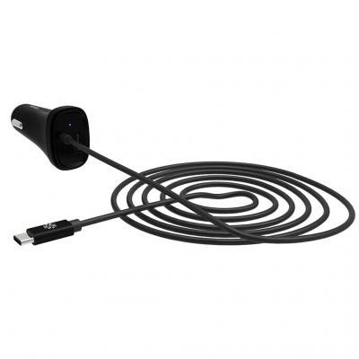Kanex USB-C Car Charger, 1.2M - Svart