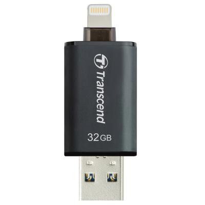 Transcend USB-minne med Lightning 32GB - Svart