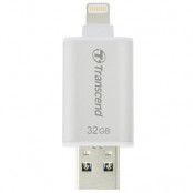 Transcend USB-minne med Lightning 32GB - Vit