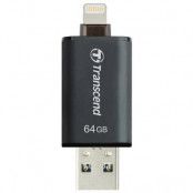 Transcend USB-minne med Lightning 64GB - Svart