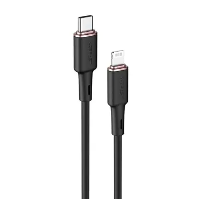 Acefast MFI USB-C till Lightning kabel 30W 1.2m - Svart