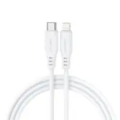 Acefast USB-C till Lightning kabel 30W 1.2m - Vit
