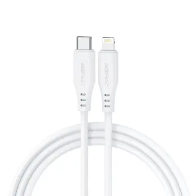 Acefast USB-C till Lightning kabel 30W 1.2m - Vit