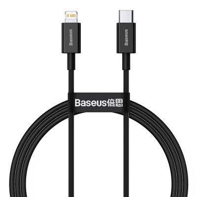 Baseus Fast Charging USB-C till Lightning kabel 1m - Svart