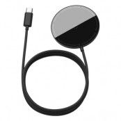 Baseus Magsafe Mini Magnetic Trådlös laddare 15W För iPhone - Svart