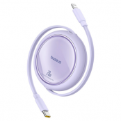 Baseus USB-C Till Lightning 20W 1m Kabel Free2Pull (Lila)