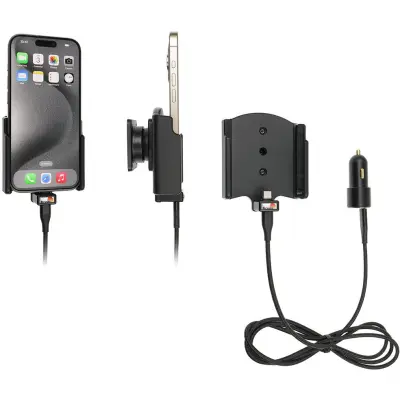 Brodit Aktiv hållare med USB-C-laddning 721369 (iPhone 15/15 Pro)