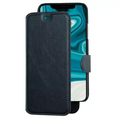Champion 2-in-1 tunnt Plånboksfodral iPhone 12&12 Pro - Svart