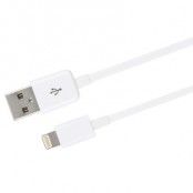 Champion Ladd&Synk kabel Lightning MFI 2m - Vit