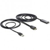 DeLOCK HDMI 19-pin till Apple 30-pin + USB ha kabel, 2m, svart