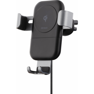 Deltaco Qi-laddare + bilhållare