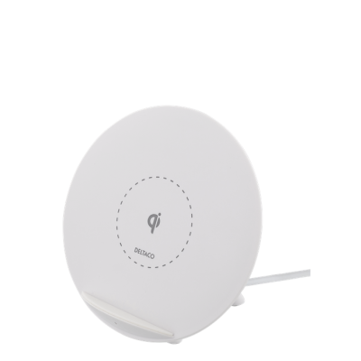 DELTACO Qi laddare för iPhone och Android - Vit