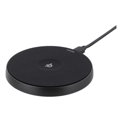 DELTACO Qi snabbladdare för iPhone och Android - Svart