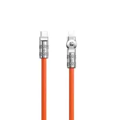Dudao Kabel USB-C Till Lightning (1m) Angled - Orange